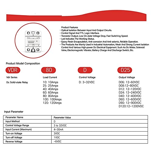 Module Relais SSR-40A commutation DC-DC sans usure mécanique avec isolation optique