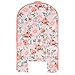 Baby Lounger Cover Girls, Cotton Newborn Nest Cover, Infant Lounger Replaceable Cover, Soft & Breathable, Reversible & Adjustable, Floral (Cover Only)