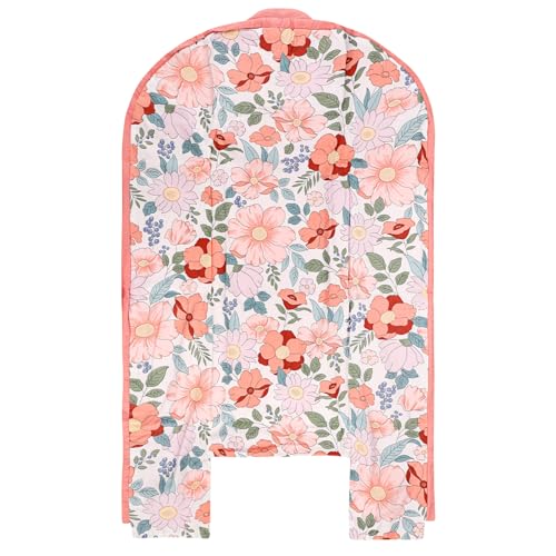 Image of Baby Lounger Cover Girls, Cotton Newborn Nest Cover, Infant Lounger Replaceable Cover, Soft & Breathable, Reversible & Adjustable, Floral (Cover Only)