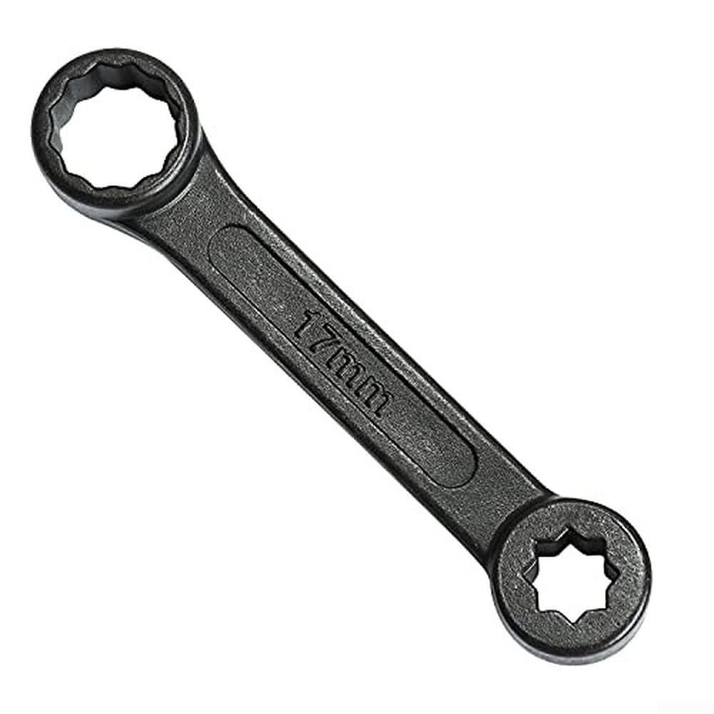 Juego de llaves tubulares de 16 mm y 17 mm con ángulo especial para Mercedes-Benz W140 W210 W202 W126 W124 herramientas de acero para herramientas, color negro