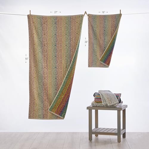 SKL Home Rhapsody Hand Towel Set, Multicolored