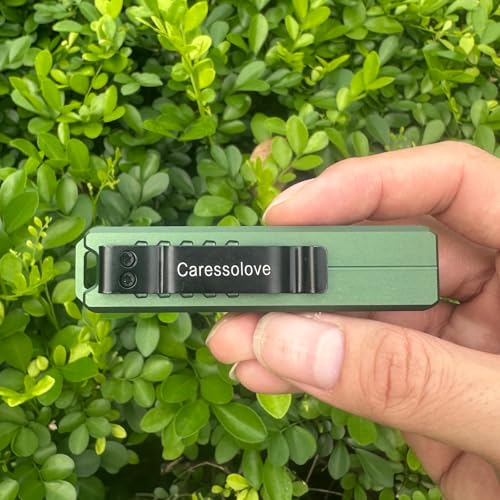 Image of Caressolove Automatic Utility Knife, Safety Auto Box Cutter Retractable, EDC Push Button Exacto Scalpel Knife, 10PCS #23 Razor Blades Pocket Knives with Clip