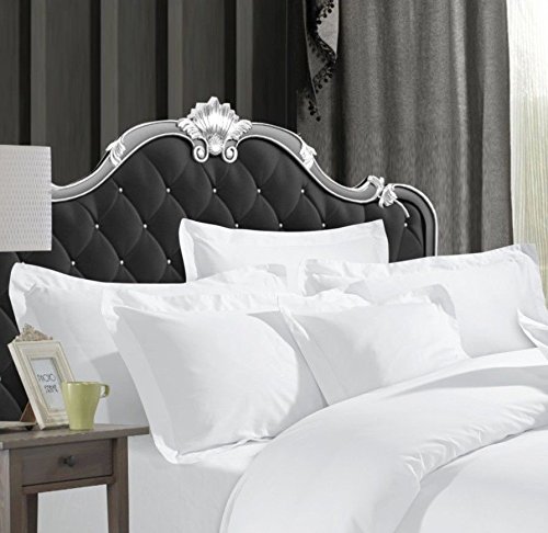 600TC LUXURY WHITE OXFORD PAIR OF PILLOW CASES EGYPTIAN COTTON LUXURY HOTEL QUALITY