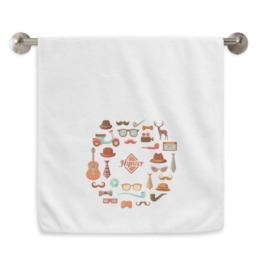 Serviettes moelleuses 13x29 pouces en coton blanc pour la salle de bain