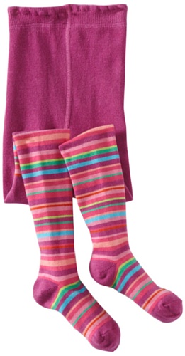 Country Kids Little Girls' Jelly Bean Stripe Tights