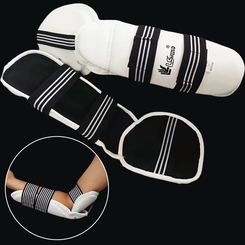 Kit di protezione per taekwondo, set completo di protezioni per braccia, stinco, gomito, gamba, supporto per adulti, bambini, combattimento, karate, arti marziali, sparring, allenamento, sanda, muay