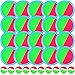 Kids Toys Toss and Catch Game Set 20 Paddles 10 Balls Beach Game Outdoor Ball Sports Games Toss and Catch Ball Set with Paddles Ball Nylon Catch Toys for Kids Adults Playground (Pink Green Blue)