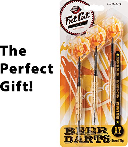 Fat Cat Beer Mug Steel Tip Darts, 17 Grams #TOP5
