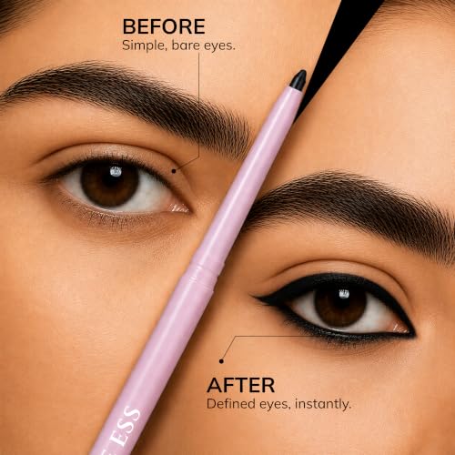 Image of TEE ESS Long Stay Kajal | Retractable Pencil | Waterproof, Smudge Proof | Intense Black Color | 24H Long Lasting | Smooth One-Stroke Application | With Vitamin E | Twist-Up Black Kajal | 30 gms
