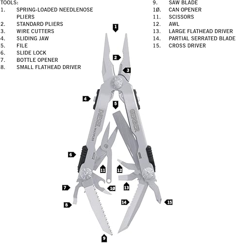 Miniatura 2 de Gerber Gear Alicates múltiples diesel, acero inoxidable 22-01470
