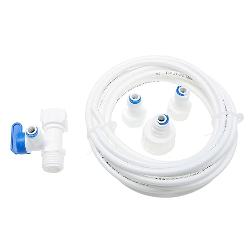 DOITOOL 1 Unidades de tubo de entrada de máquina de hielo Accesorios para hacer café, adaptador de manguera de agua, accesorios para máquina de