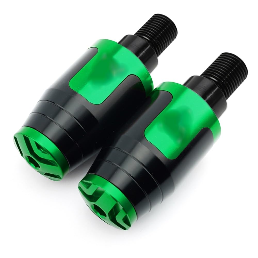 Contrapesos Manillar CNC Moto Yamaha MT07 MT09 Tracer 900 Tapones Verdes