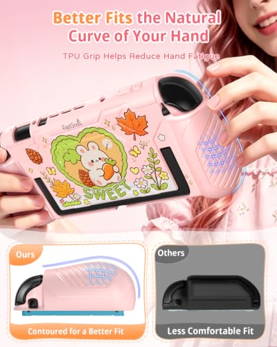 Image of FASTSNAIL Protective Cute Case Cover for Nintendo Switch 2 with Rabbit Skin