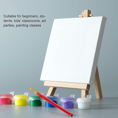 Miniatura 5 de 20 caballetes de exhibición de madera, caballetes pequeños de mesa, soporte de trípode de madera para exhibir lienzo pequeño, caballete de madera,