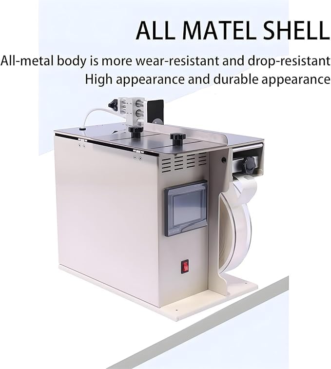 Etichettatrice angolare automatica, 2 in 1 con etichette staccabili, velocità/lunghezza regolabili, controllo touch screen per un'applicazione efficiente dell'etichetta
