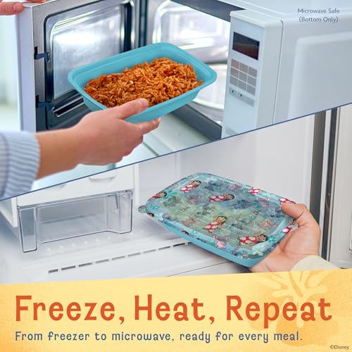 Image of Disney Stitch Meal Prep Containers, 20-Piece 33.8oz, Freezer Safe