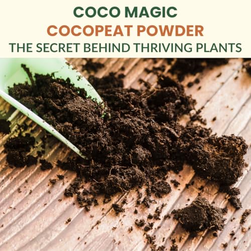 Image of COCO MAGIC Cocopeat Powder with Added Nutrients | Ready to Use Organic Growing Medium | Better Root Growth, Faster Seed Germination | Natural Coco Coir Soil Conditioner for Plants(2.5 kg)
