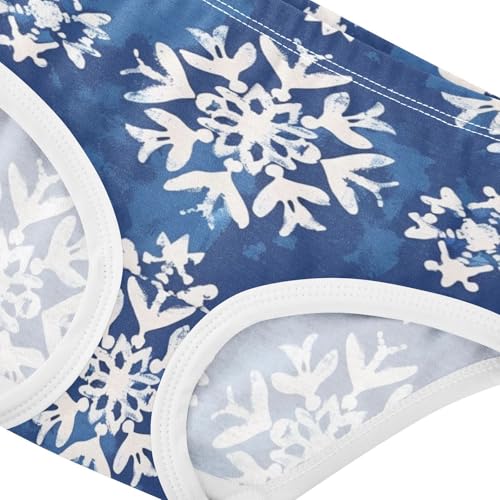 Snowflakes Girls' Panties Training Breathable Underwear for Young Girls in Sizes 2T,3T, 4T, 5T, 6Y and 8Y4