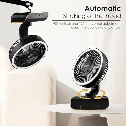 Gesto 8 Inch High Speed Rechargeable Table Fan for Home - Image 3