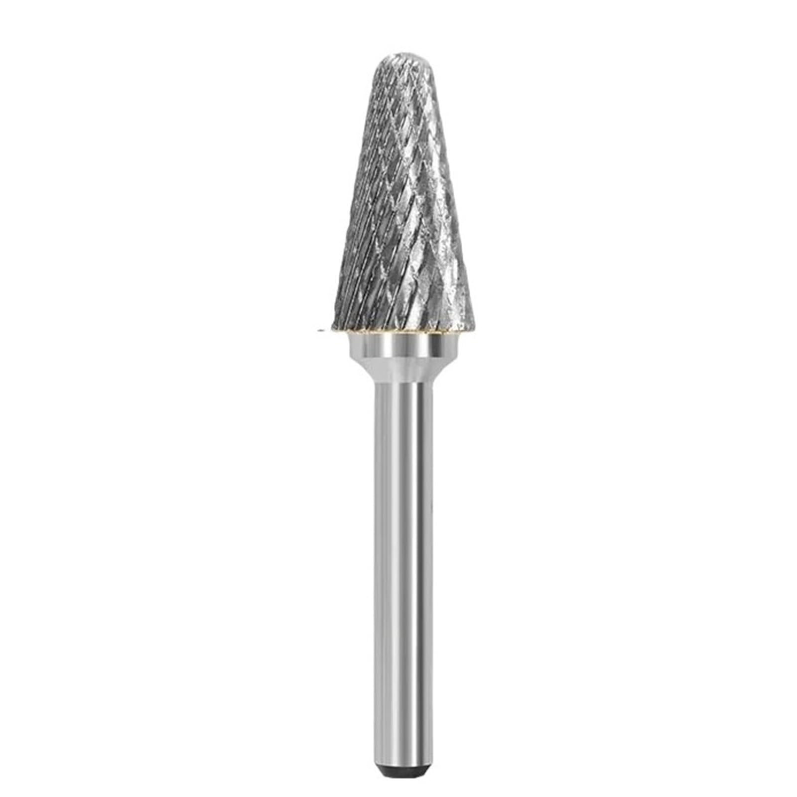 Lime Rotative En Carbure De Tungstène, Type L/LX, Fraises À Engrenages Coniques, Meulage Du Métal, Gravure, Outils De Meulage À Cannelures Simples Et Doubles, 1 Pièce(Double slot 14MM)