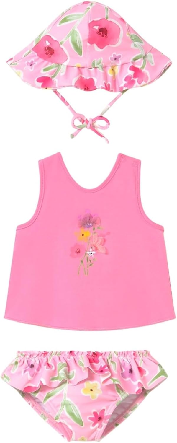 Mayoral 3 pcs Bathing Suit for Baby-Girls Bubblegum