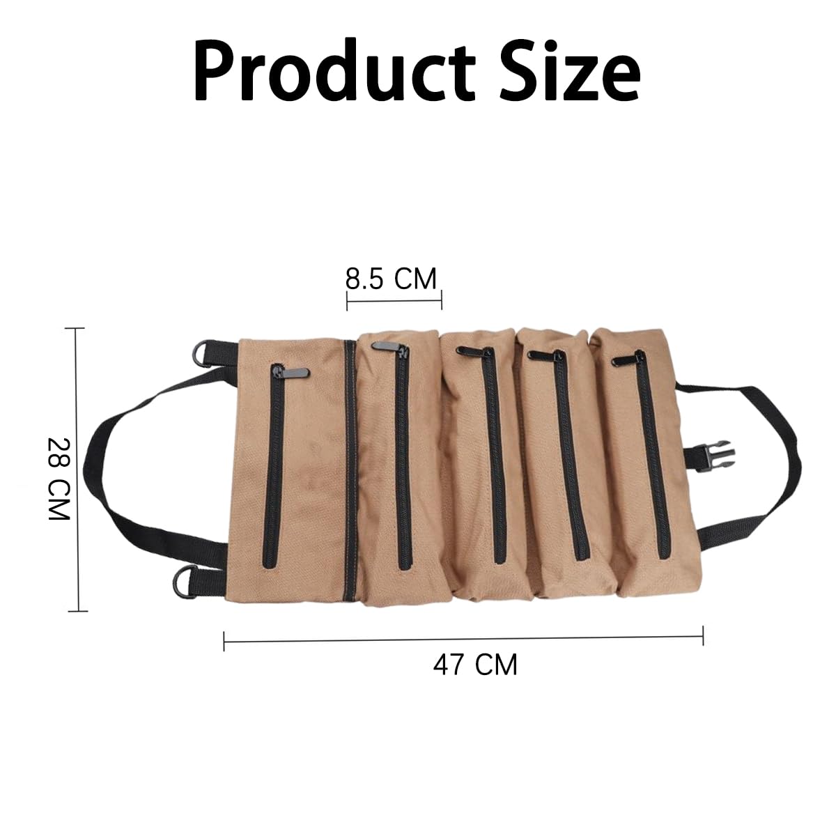 Borsa Porta Attrezzi Arrotolabile Per Auto - Organizer In Tessuto Oxford, Impermeabile, Per Bagagliaio - 4