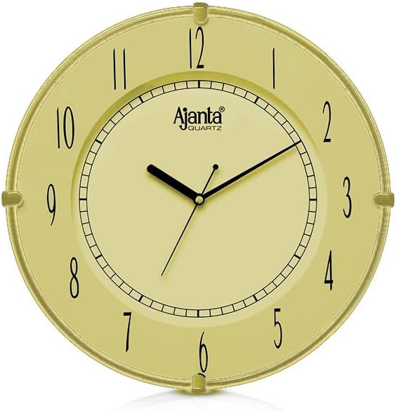 Ajanta F-Series 9.4 Inches Wall Clock for Home and Offices, Wall Watch (Pink)