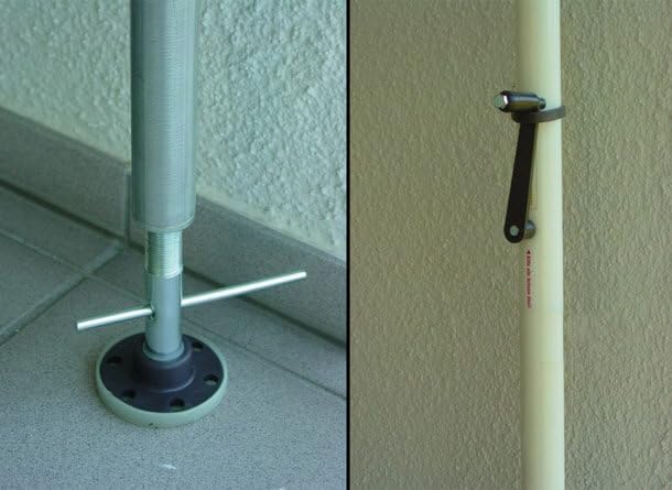 ANGERER Klemmmarkise Standard weiß-grün-beige, 350 cm
