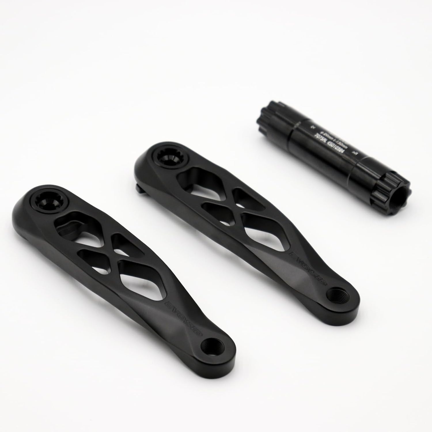 EVOSID Mountain Bike Crankset, Bicycle Crank Arm Set 165/170/175mm R-SPEC Trail Enduro Dub 29 Hollow Bike Crank Spindle CNC Suitable for DH AM XC (Black-160mm)