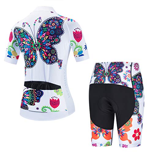 Jpojpo Women'S Cycling Jersey Set Bike T-Shirt Reflective+5D Padded Shorts S-3Xl thumb #1