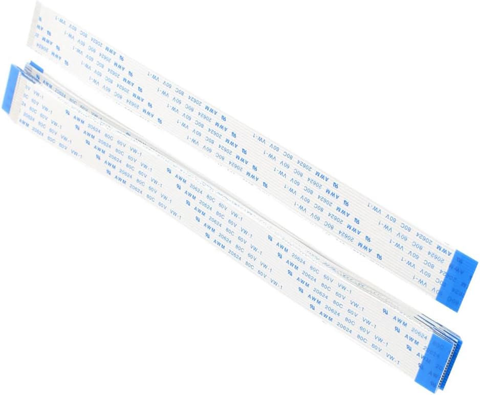 uxcell B Type 1.0mm Pitch 18Pin AWM 80C 60V VW-1 Flexible Flat Cable FFC 200mm 20Pcs