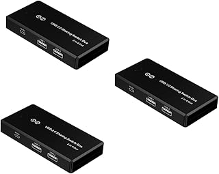 UKCOCO 3pcs 4 computer printer keyboard switch keyboard mouse switch USB splitter for printer sharing Printer Sharing Switch Printer Sharing Selector Manual Printer Sharer adapter usb2