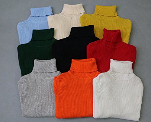 Little Girls & Boys Solid Turtleneck Cotton Sweater Coats(1-5T)2