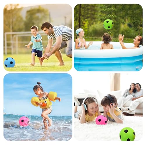 Coriver 3 Stück Mini-Fußball -15 cm Aufblasbare Kleine Fußbälle, 3 Farben Kleine Kinder Fußball mit Pumpe, PVC Sommer-Pool-Strandbälle, Indoor-Outdoor-Sportspielzeug für Kinder Spielen Trainieren
