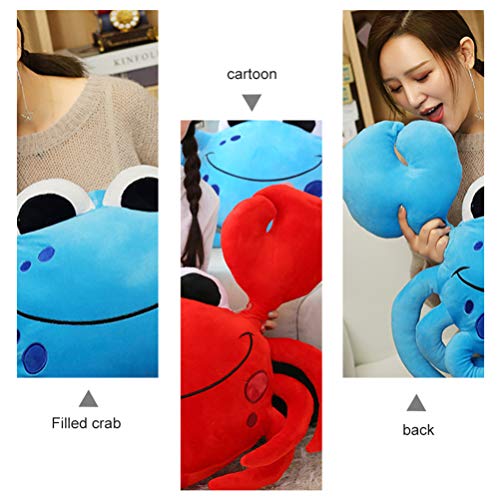 NUOBESTY Caranguejo Animal de Pelúcia de Pelúcia Praia Animal Marinho Brinquedo Macio Brinquedo Oceâ