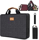 ABMESSUNG: Innengröße: 15,75 x 11 x 1,77 / 3,94 Zoll; Außengröße: 16,54 x 11,5 x 2,36 / 4,53 Zoll; Das Laptopfach passt unter die 16 beliebtesten HP, Surface Laptops, Dell, Lenovo, Asus, Acer usw. Der zusätzliche Stauraum in den Netztaschen sorgt für eine gute Organisation der Gegenstände wie iPad Pro 12.9 
