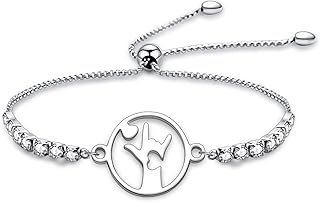 ASL Bracelet Sign Language Jewelry ASL Gift Hand Gestures Jewelry Gift ASL Jewelry Interpreter Gift for Deaf