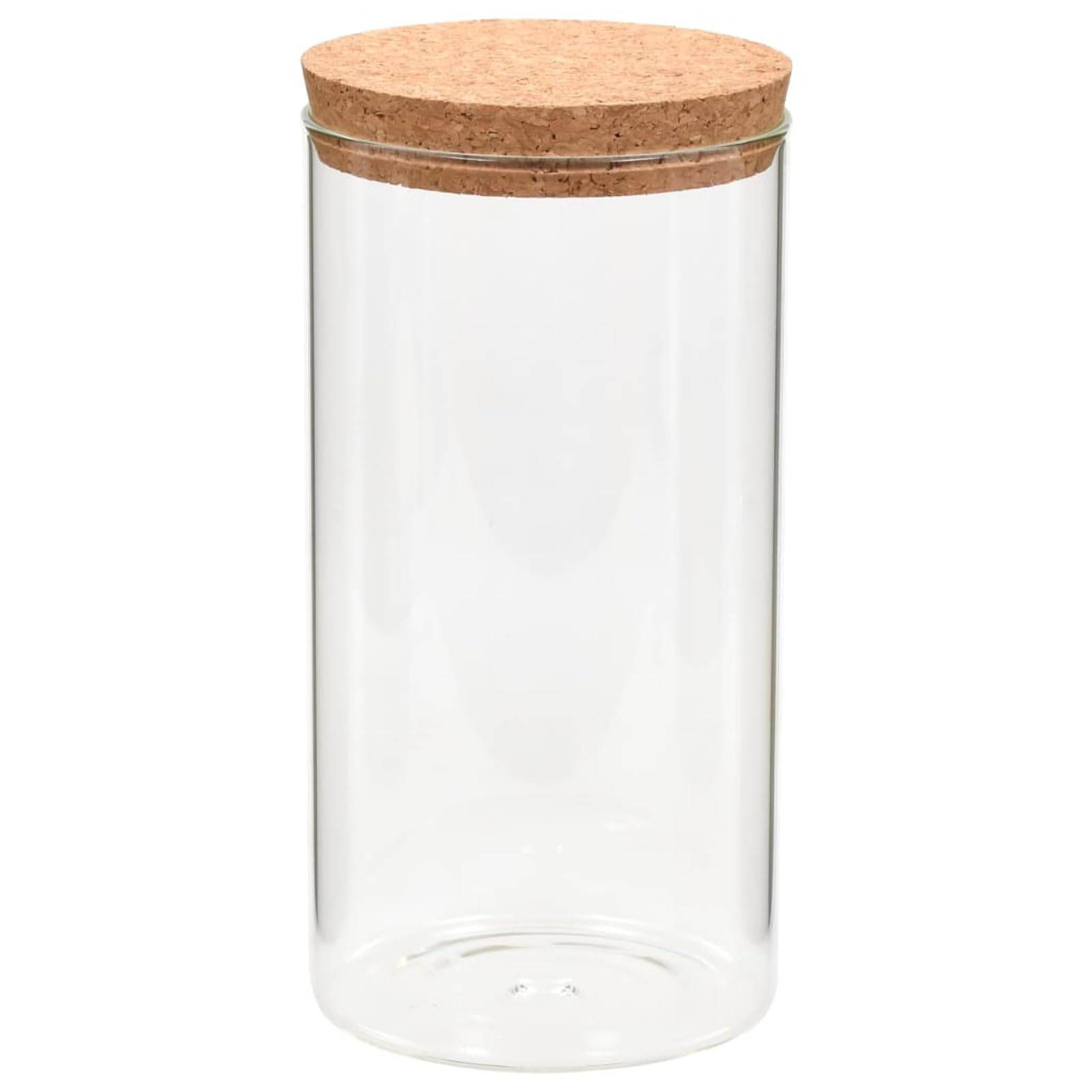 Słoiki do przechowywania z pokrywką z korka 6 szt. 1400 ml, szklane słoiki z pokrywką, słoiki kuchenne do przechowywania, szklane słoiki, pojemniki na przyprawy kuchenne