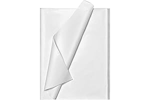 100 Sheets White Tissue Paper for Small Business Packaging