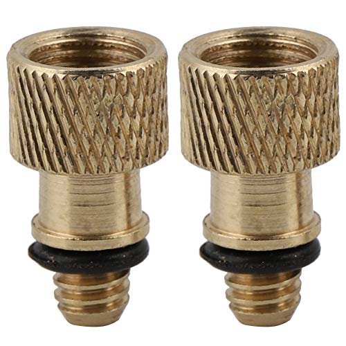 Keenso Adaptador de Válvula de Neumático de Bicicleta, Herramienta de Bomba de Boquilla de Conversión de Neumático de Bicicleta, Convertidor de Válvula FR a EE. UU., 10 Uds.