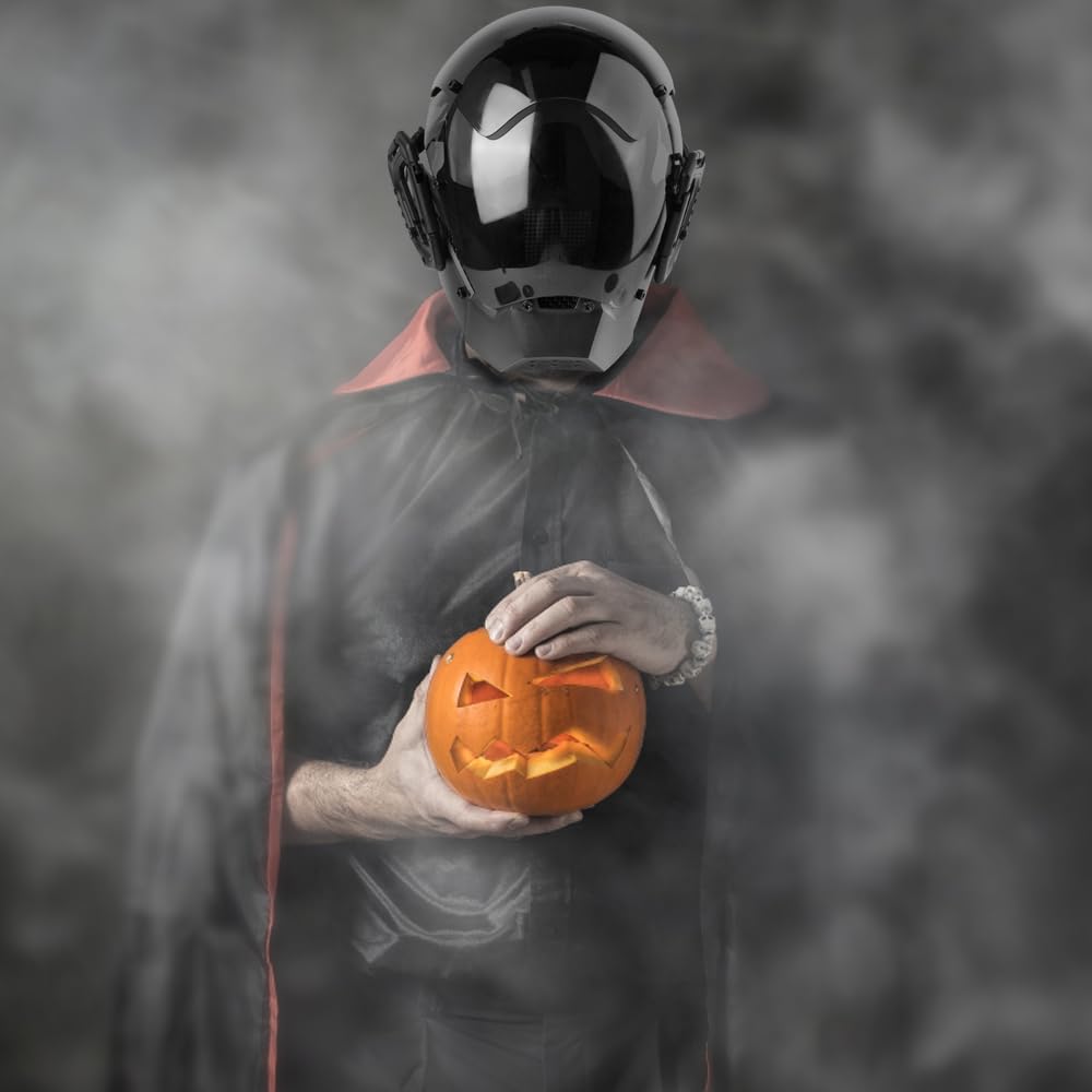 Máscara Cyberpunk, máscara de Cyberpunk con tecnología futurista, casco cyberpunk para adultos, fiesta de Halloween, máscara de cosplay para fiestas, música, festivales, accesorios