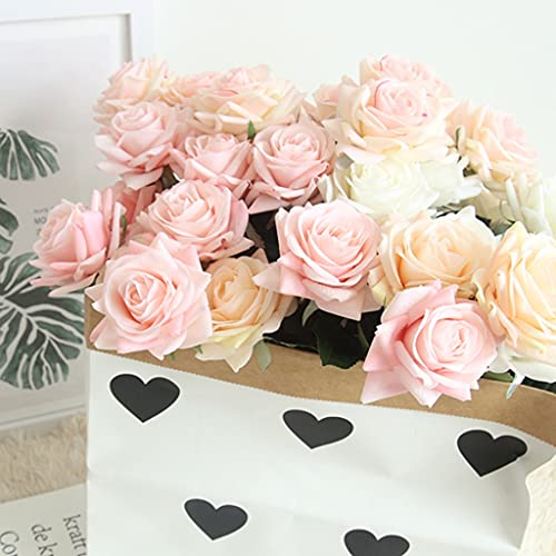 Ramo decorativo de rosas secas 42.5x9x5 cm miniatura 4