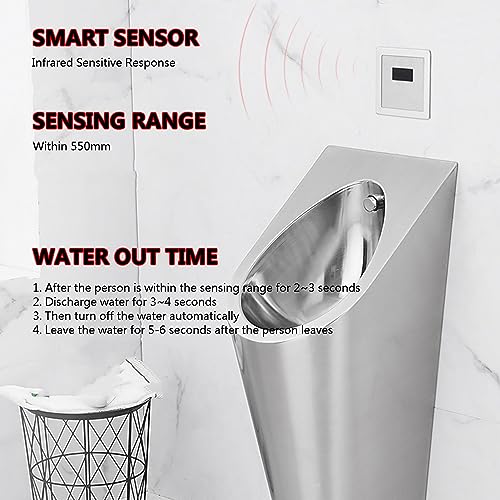 Bagni Moderni WC en Acero Inoxidable 304, lavado de alta eficiencia, fácil de instalar para baños públicos en casa/Hotel/bar/aeropuerto miniatura 5