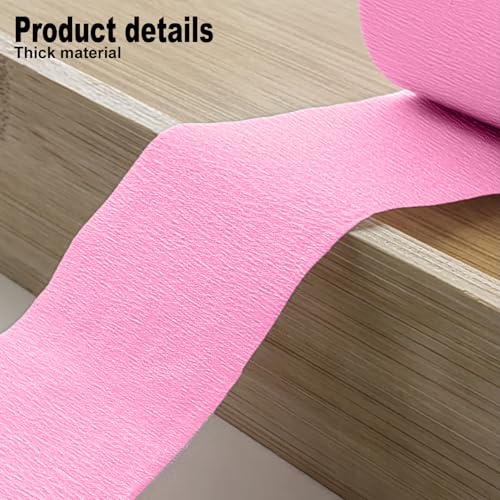 Image of 4 Crepe Paper Streamers Rolls, 328ft Pack of Red and Pink Crepe Paper for Women Girls Valentines Day Mothers Day Wedding Engagement Anniversary Party Decoration Supplies (1.8 inch x 82 ft /Roll)