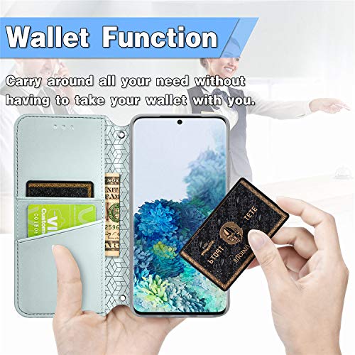 XYX Capa carteira para Samsung A52 5G, [Floração] [Fecho magnético] Capa de telefone de couro PU pre