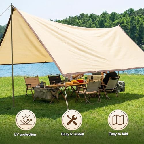 Toile de protection solaire 95% beige 2x6m avec œillets pour jardin