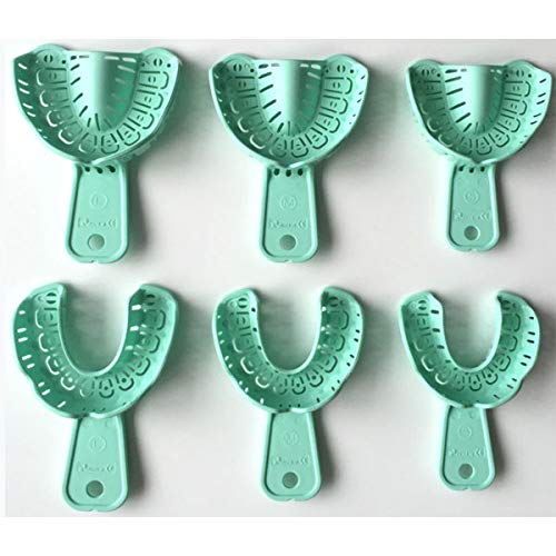 Dental Disposable Implant Impression Tray Pack of Medium Upper and Lower 6pcs/pk