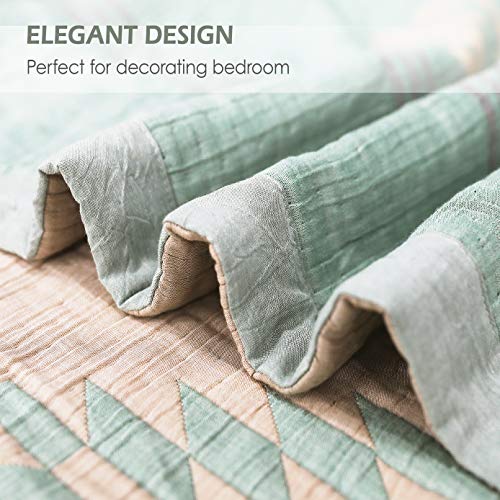 Queen Blanket For Summer Tencel Cotton Lyocell Quilted Blanket 90X90 Lightweight Bedspread Soft Breathable Blanket Teal #TOP2