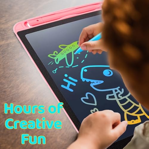 LCD Drawing Tablet for Kids, 2-Pack Doodle Boards with Pens
