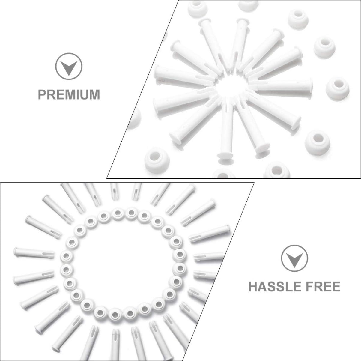 Toddmomy 48piezas Puntos De Conexión De Plástico para Piscina De Repuesto para Uniones De Estructura Desmontable y Hinchable